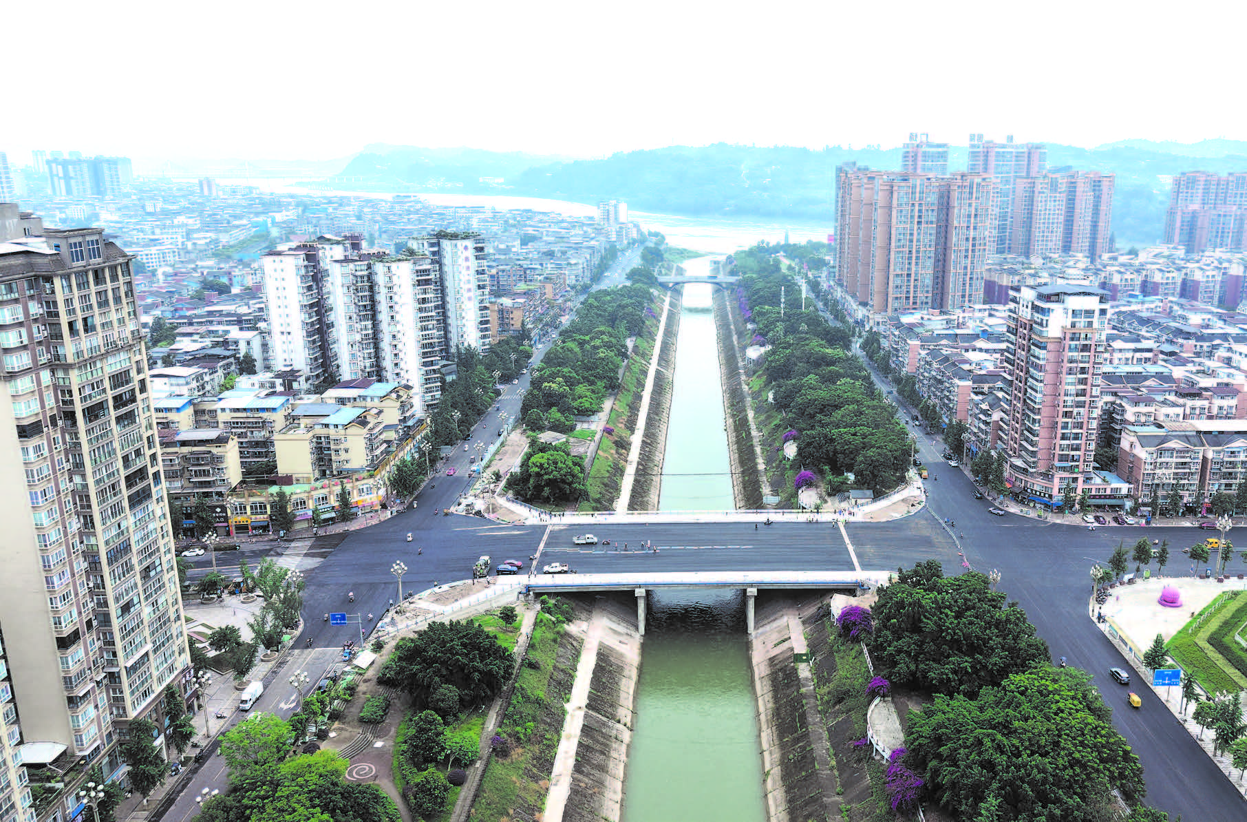 犍为县互和桥拓宽工程主路开放交通(图1)