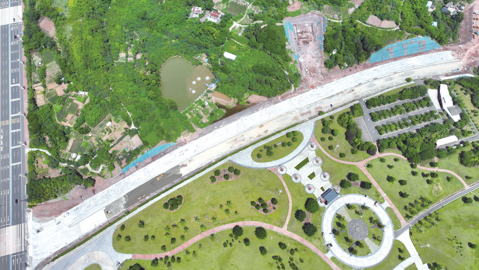 井研：研溪南路项目建设完成过半(图1)